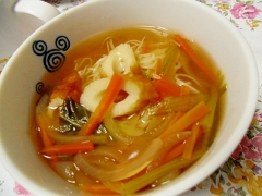 ちくわと野菜のにゅう麺