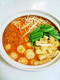 キムチチゲうどん レシピ 作り方 By あ ち0024 楽天レシピ