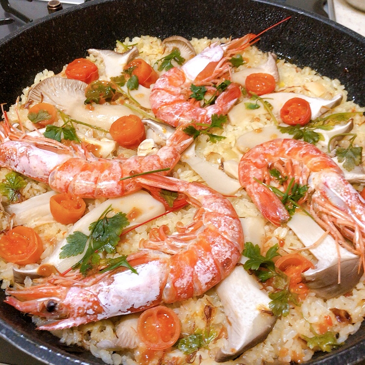 サフランなし！フライパンで簡単パエリア