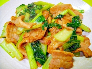 豚バラ肉とターサイの生姜炒め レシピ 作り方 By Mint74 楽天レシピ