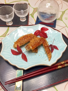 骨までしゃぶる！鶏手羽先の★ゴマ照り焼き