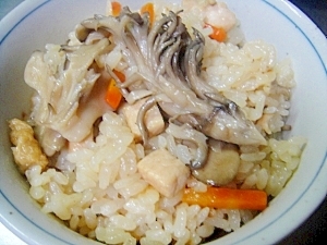 舞茸と鶏肉の炊き込みごはん レシピ 作り方 By Mint74 楽天レシピ