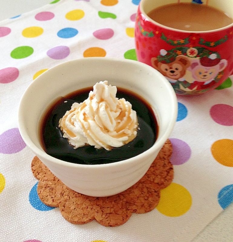 ぷるぷるコーヒーゼリー♡メイプル風味