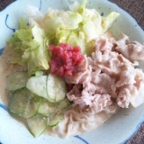 梅豚しゃぶサラダ素麺