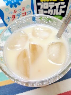 アイス つぶつぶナタデココヨーグルトミルク レシピ 作り方 By Nyan260 楽天レシピ