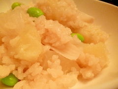 優しい味☆玉ねぎとじゃがいもの炊き込みご飯