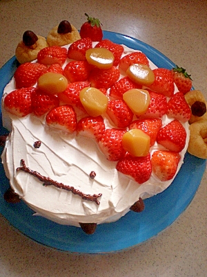 ひな祭り＊ミッキー＆ミニーのピーチケーキ