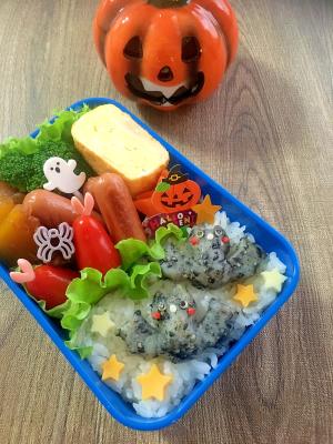 簡単キャラ弁 ハロウィン コウモリのお弁当 レシピ 作り方 By Cherry05 楽天レシピ