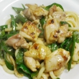 鶏肉とピーマンの焼きうどん★