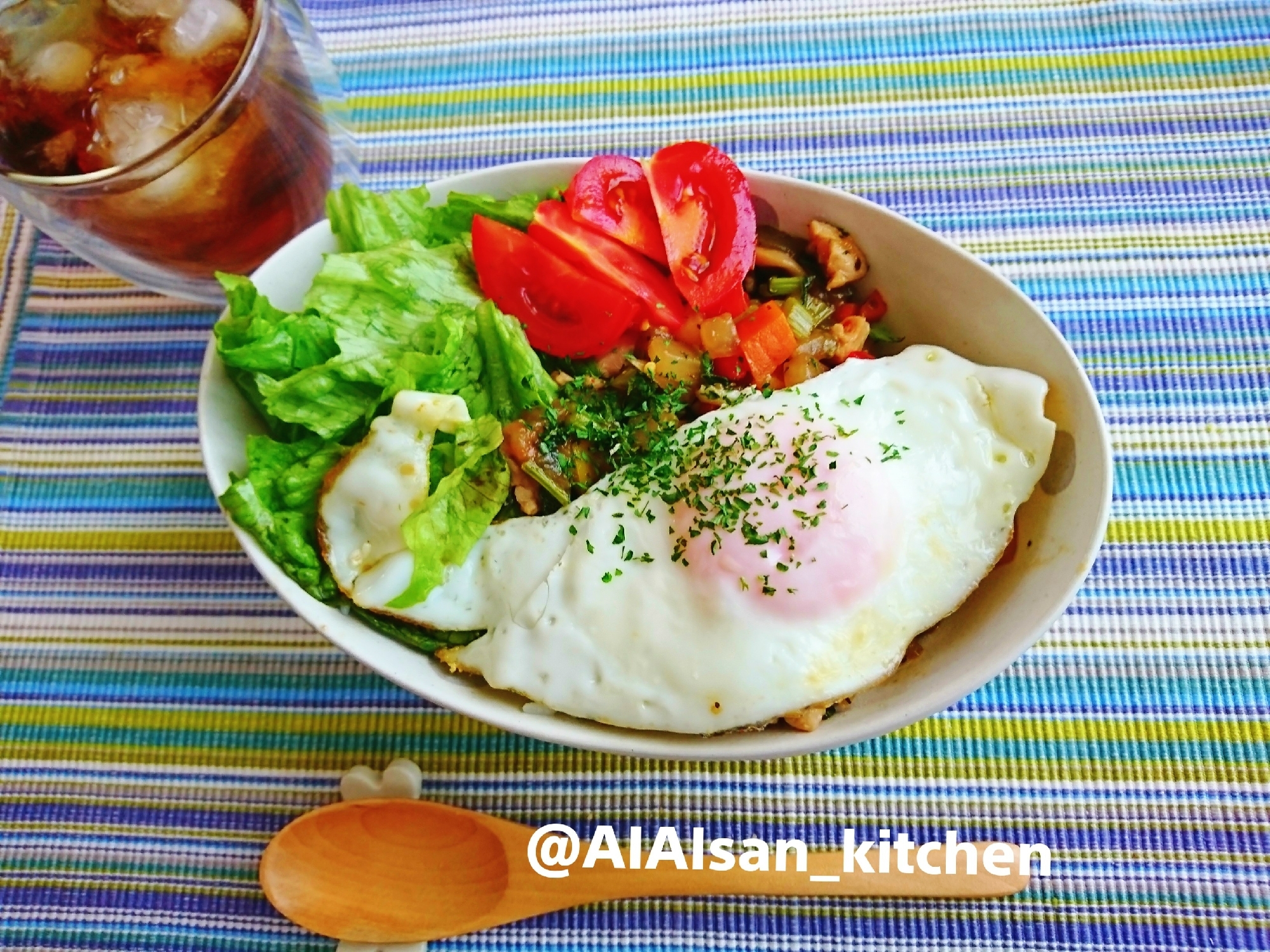 【ごはん】野菜がたっぷり 節約 ガパオライス