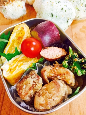 お弁当おかず 鶏のから揚げ たらこ さつま芋など レシピ 作り方 By Toytoy Saori2005 楽天レシピ