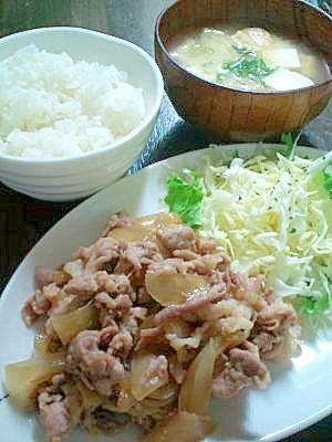 アレルギーっ子も一緒に食べられる 豚 焼肉定食 レシピ 作り方 By ちびママ0627 楽天レシピ