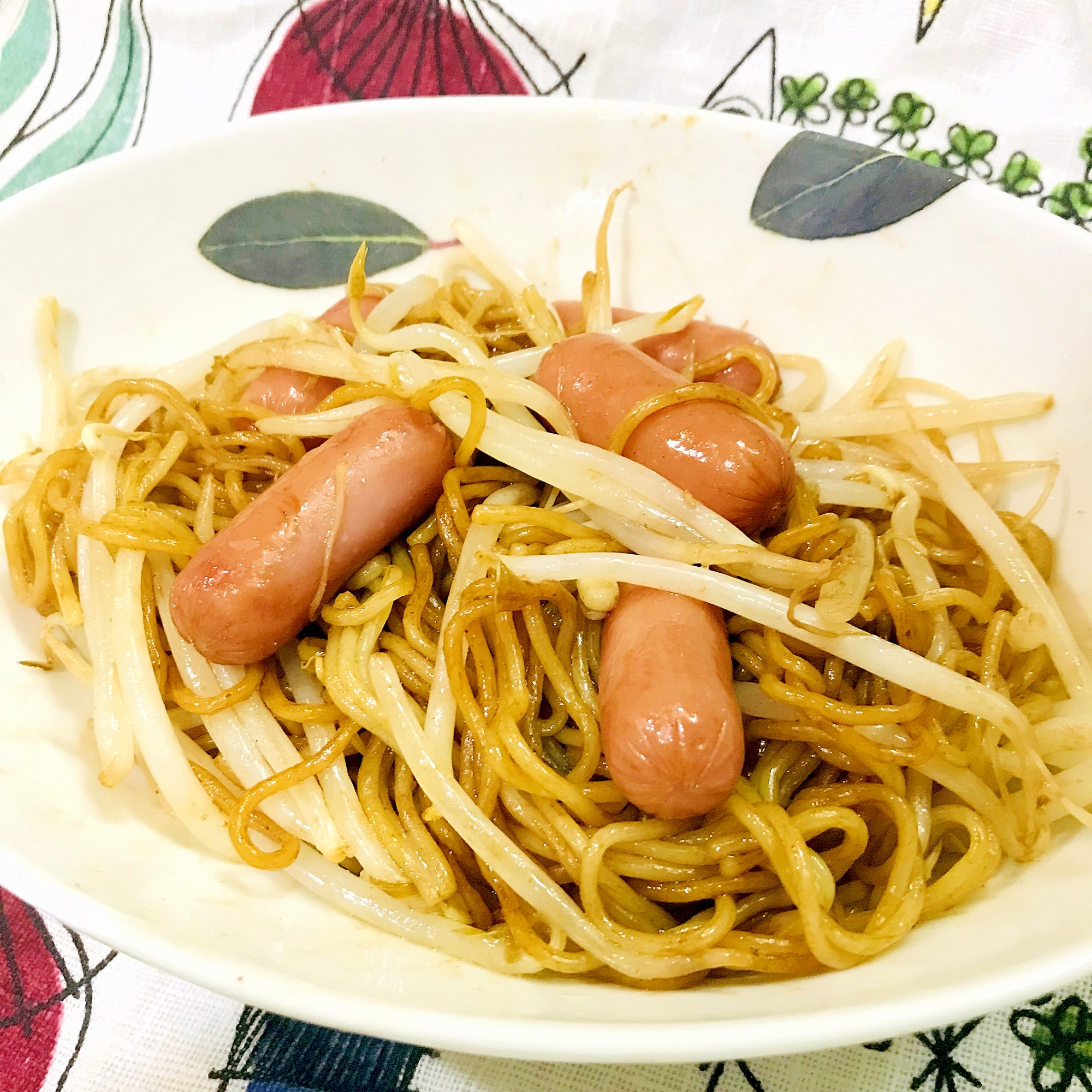 簡単☆電子レンジだけで作る焼きそば！