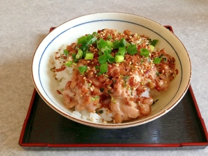 納豆とツナの激ウマヘルシー丼 簡単です レシピ 作り方 By ラッキー8592 楽天レシピ