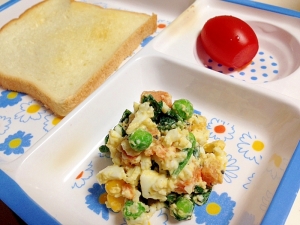 2歳娘の卵サラダ 朝食用 レシピ 作り方 By イケッピ 楽天レシピ