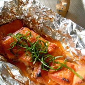 鮭ときのこのマヨにんにくホイル焼き レシピ 作り方 By 紫君子蘭 楽天レシピ