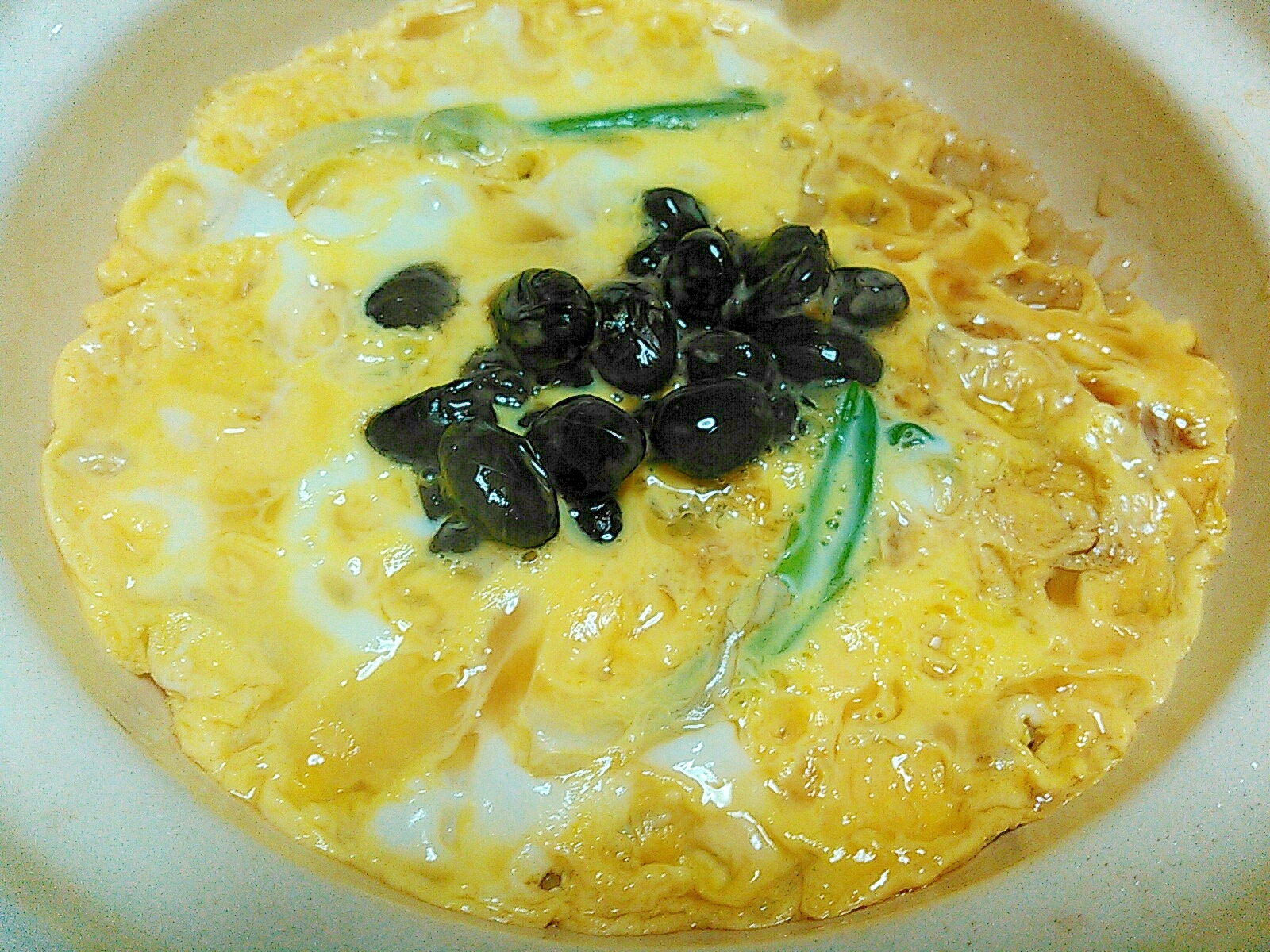 黒豆納豆ひろっこ卵おじや