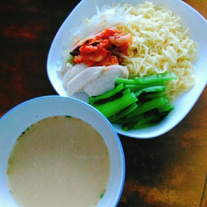 インスタントラーメンで簡単とんこつつけ麺 レシピ 作り方 By 紅実 楽天レシピ