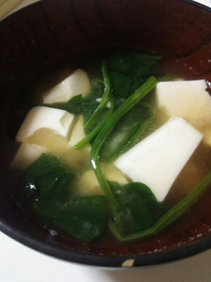 豆腐とほうれん草と玉ねぎの味噌汁 レシピ 作り方 By Kkikk 楽天レシピ