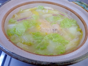 冬野菜いっぱいのサムゲタン生姜鍋 レシピ 作り方 By Sundisk 楽天レシピ