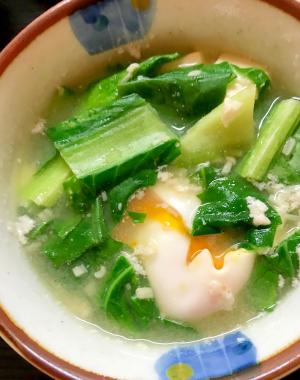 小松菜と卵味噌汁 レシピ 作り方 By Libre 楽天レシピ