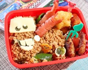 鶏そぼろで作るカーズのメーターキャラ弁 レシピ 作り方 By ラムちゃん1224 楽天レシピ