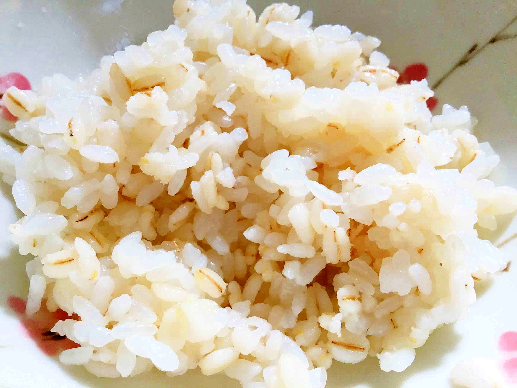 圧力鍋 de 麦ご飯