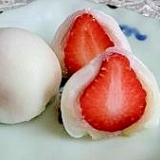 レンジで簡単!いちご大福