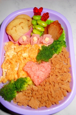 可愛いそぼろ弁当 子どものお弁当 レシピ 作り方 By さぁー27 楽天レシピ