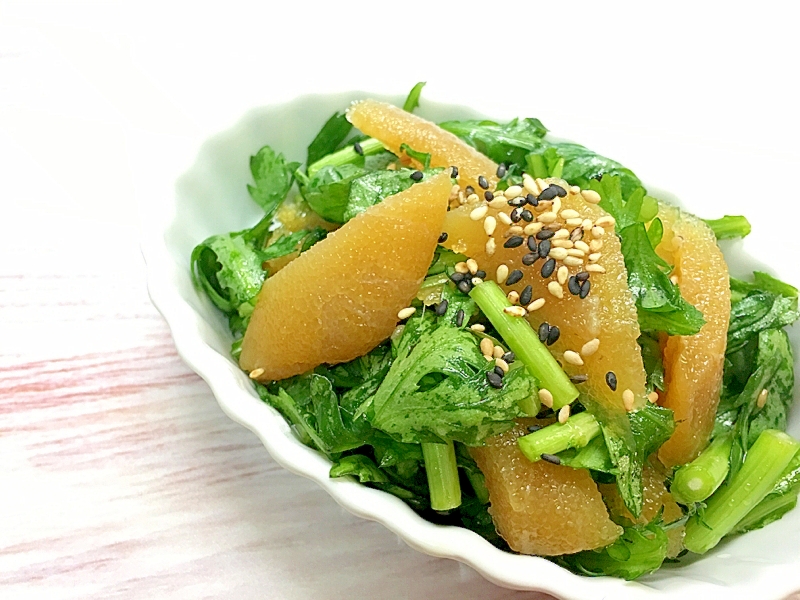 数の子入り きく菜のナムル～(^^♪