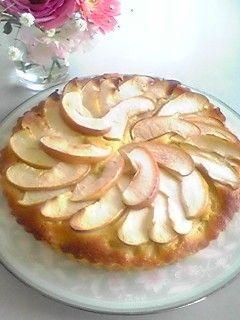 タルト型で華やか リンゴのパウンドケーキ レシピ 作り方 By Tekonani 楽天レシピ