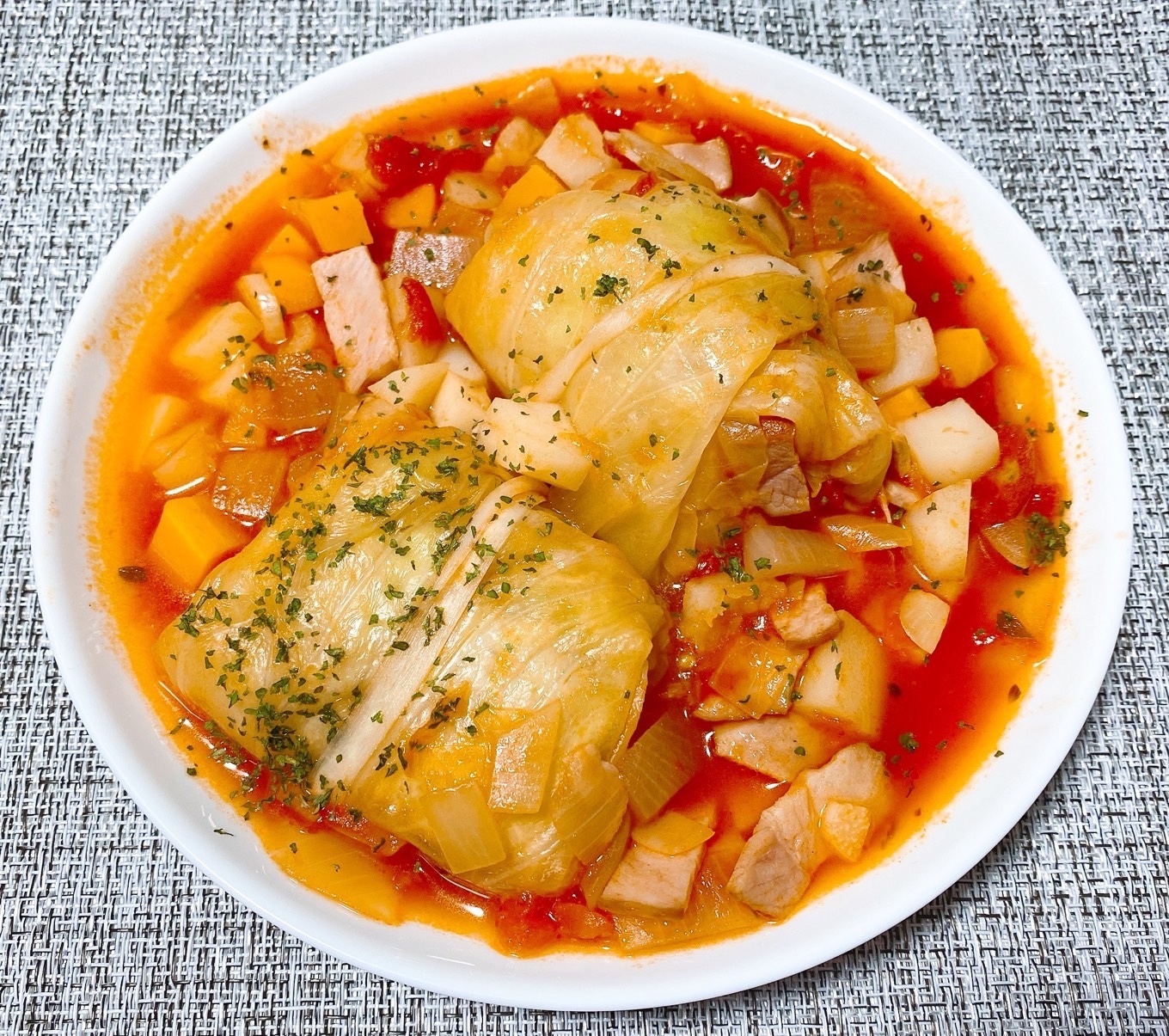 残ったトマト缶で！ミネストローネ