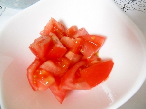 トマトの塩オリーブオイル和え レシピ 作り方 By ミスチバス 楽天レシピ