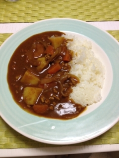 シンプル！ミンチカレー