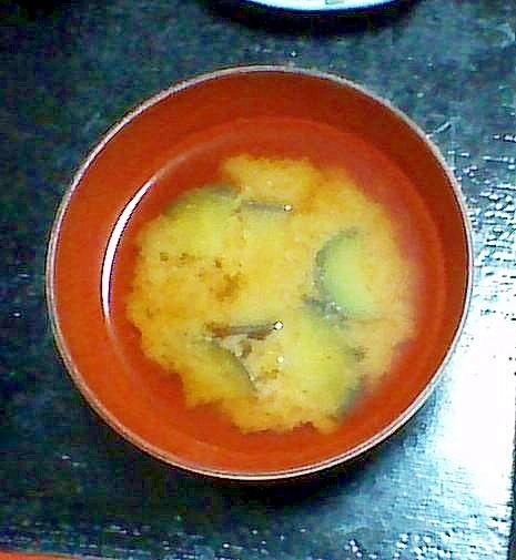 なすの味噌汁