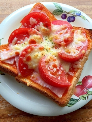 大人のトマトのピザトースト レシピ 作り方 By まかろん 楽天レシピ