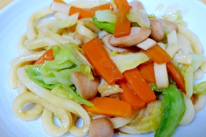 バター醤油が美味しい 家の調味料で簡単焼うどん レシピ 作り方 By Hanakohanao 楽天レシピ