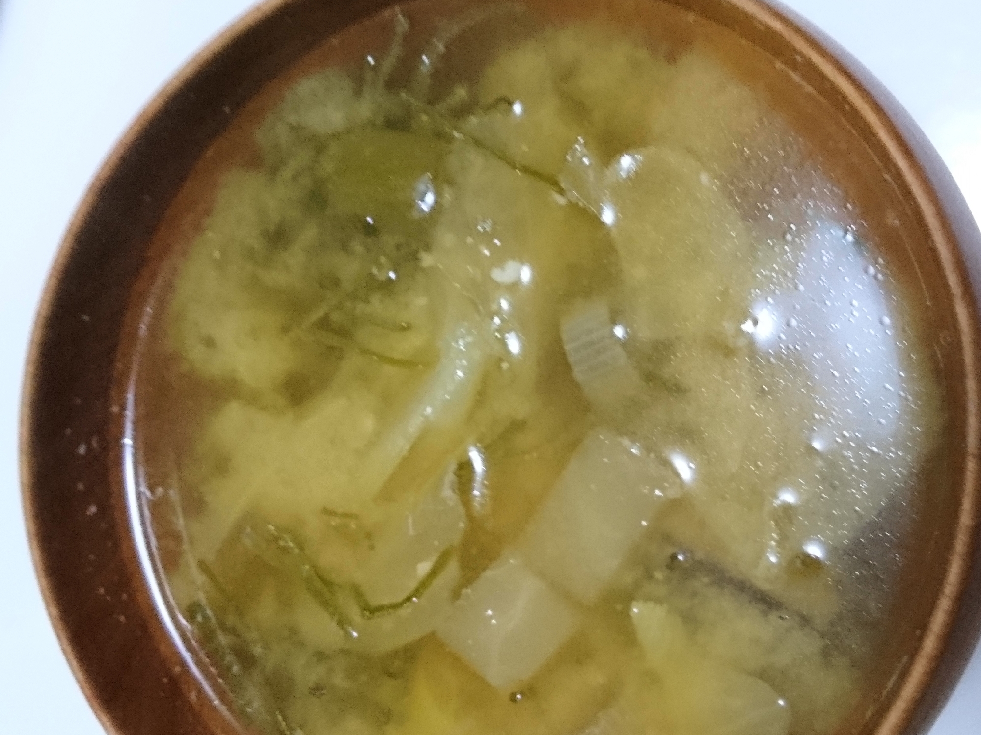 かぶ・キャベツ・エリンギ具だくさん味噌汁