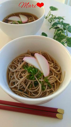 麺つゆで簡単 あったかお蕎麦 レシピ 作り方 By Mariまり 楽天レシピ