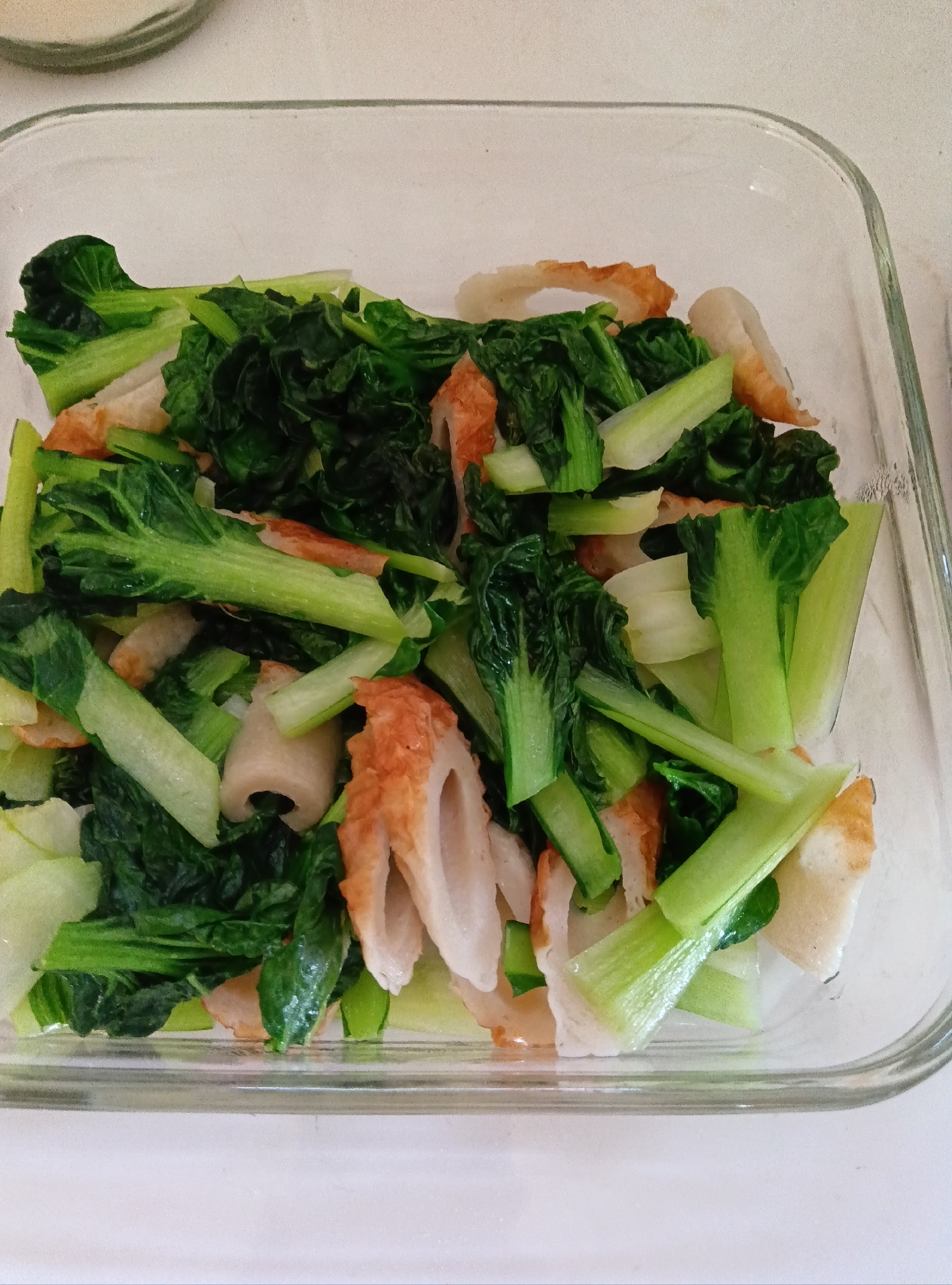 まんば（高菜）と油揚げの煮物