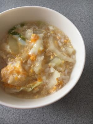 寒い日の朝ごはんに オートミール入り雑炊 レシピ 作り方 By Ha Ru Ko 楽天レシピ
