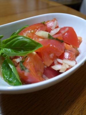 トマトのバジルサラダ レシピ 作り方 By 根岸農園 楽天レシピ