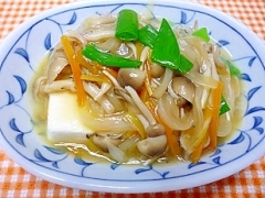 豆腐の野菜あんかけ