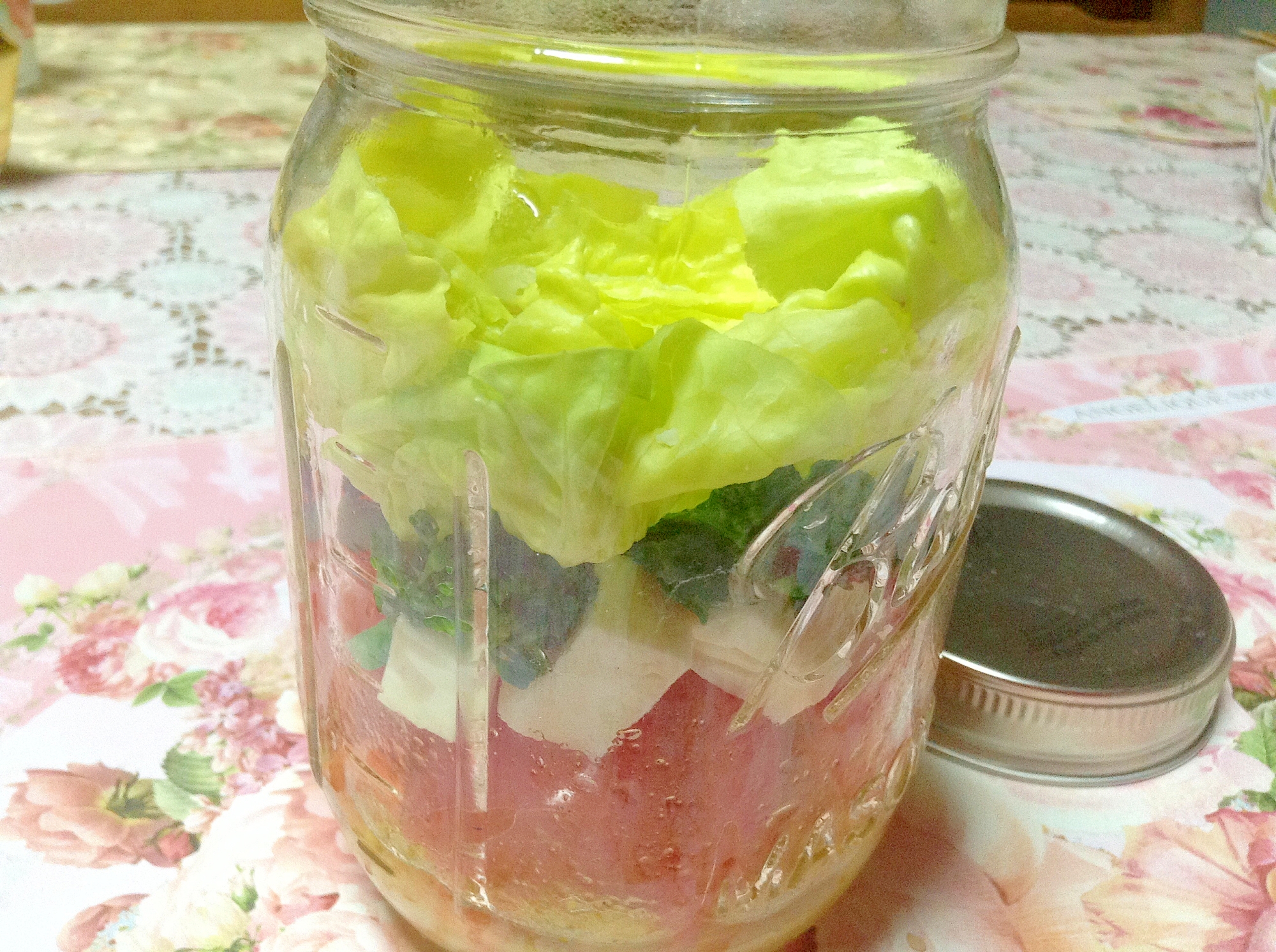 ☆食べるラー油で☆水菜&きゅうりのピリ辛サラダ