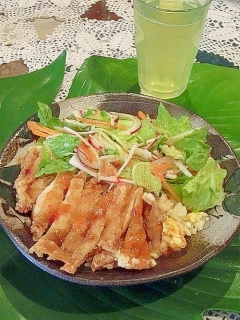 ちょ〜贅沢な 油淋鶏丼♪