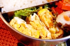 弁当救世主伝説１９０、ふりかけ入り卵焼き