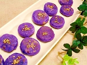 紫 ジャガイモ餅 レシピ 作り方 By ブルーボリジ 楽天レシピ
