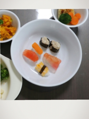 離乳食後期 なんちゃってお寿司 レシピ 作り方 By プリンセス 楽天レシピ
