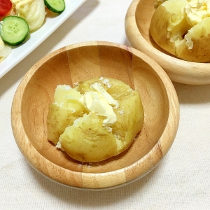レンジで簡単 新じゃがのホクホク塩バター レシピ 作り方 By Kuuuma 楽天レシピ