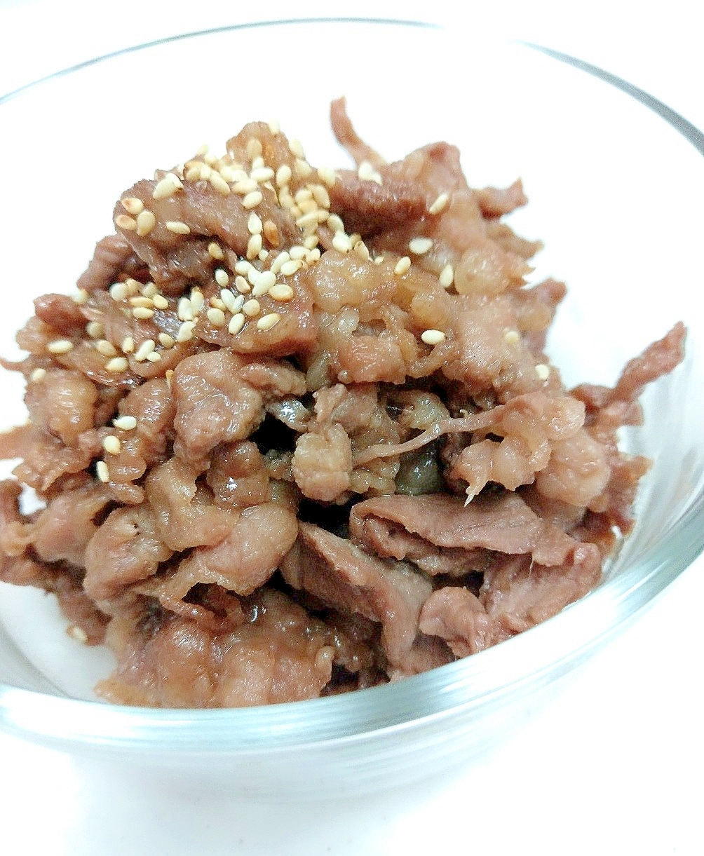 簡単ご飯のお供(^^)こっくり牛肉のしぐれ煮♪